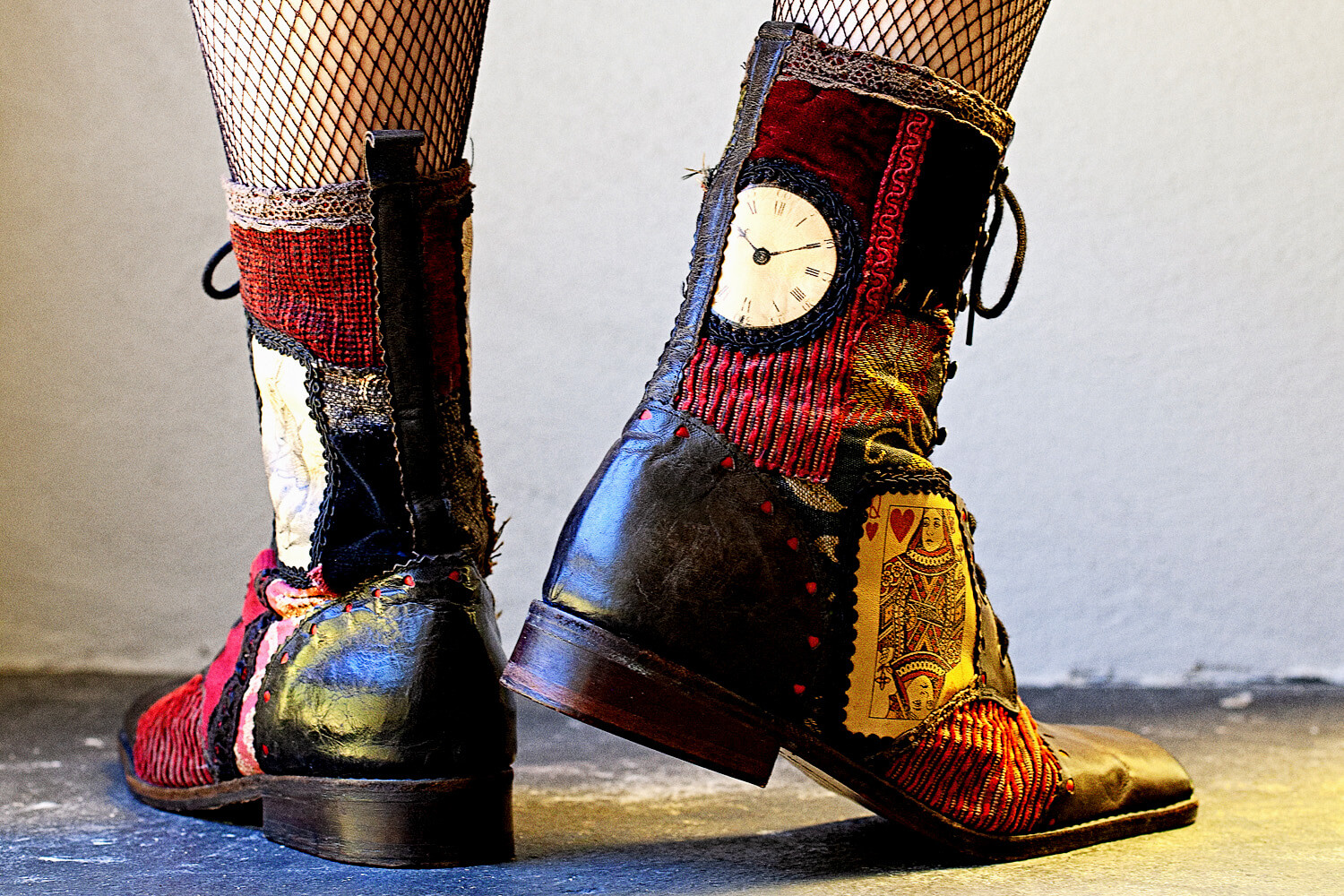 Alice in Wonderland boots – Pendragon Shoes Alice in Wonderland Boots