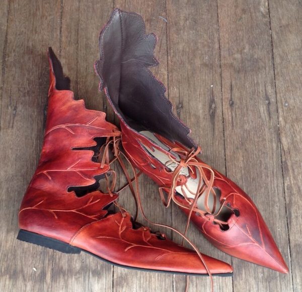 elven leaf pointy boots pendragon shoes australia