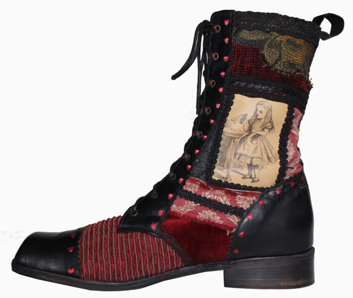 Alice in Wonderland boots – Pendragon Shoes