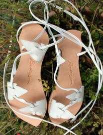 White vine sandals