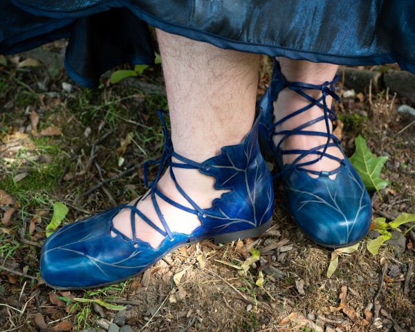 Ballet pixie blue wedding boots