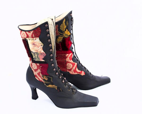 Victorian tapestry boots – Pendragon Shoes