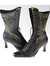 Victorian leaf boots