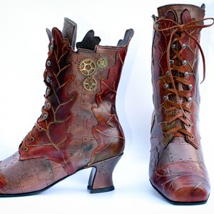 Pendragon Shoes: handcrafted on Queenslands Sunshine Coast. Steampunk leaf boots