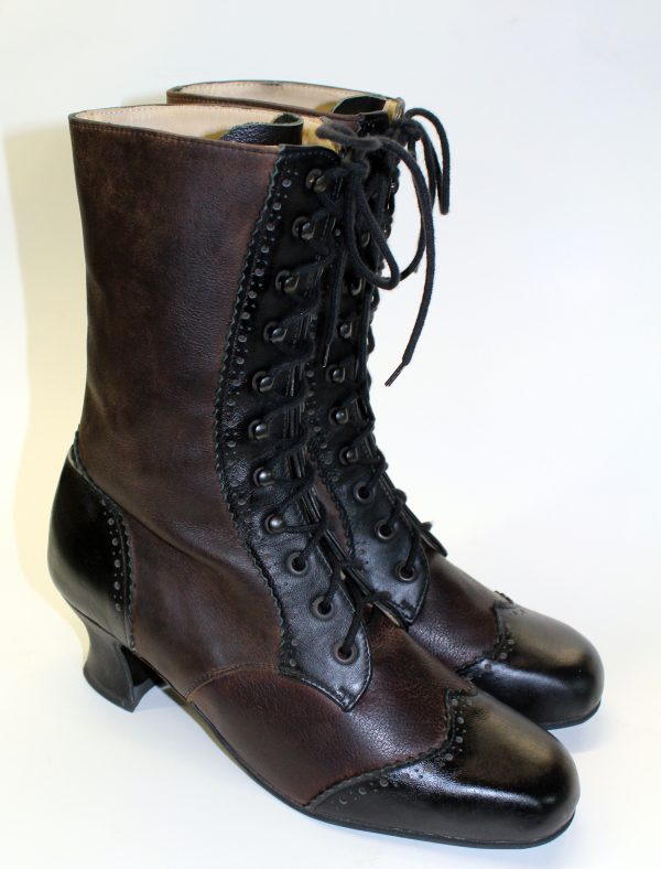 Pendragon Shoes: handcrafted on Queenslands Sunshine Coast. brown and black Victorian brogue boots