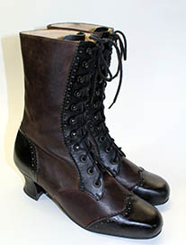 Victorian brogue boots