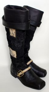black pirate boots