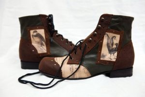 leather boots with music